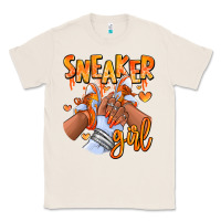 Natural orange galaxy sneaker girl afro woman Classic Tee - RanaPortraitStore