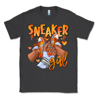 Smoke orange galaxy sneaker girl afro woman Classic Tee - RanaPortraitStore