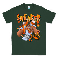 Sports Green orange galaxy sneaker girl afro woman Classic Tee - RanaPortraitStore