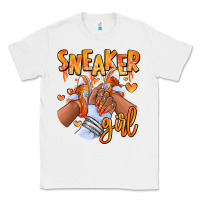 White orange galaxy sneaker girl afro woman Classic Tee - RanaPortraitStore