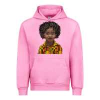Fuchsia Pink black boy Urban Hoodie - BarkalooDesign