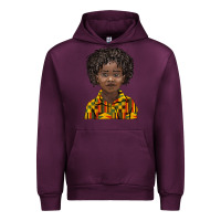 Mauve Wine black boy Urban Hoodie - BarkalooDesign
