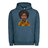 Pigment Midnight Navy black boy Urban Hoodie - BarkalooDesign