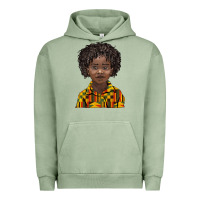 Pigment Oil Green black boy Urban Hoodie - BarkalooDesign