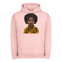 Pigment Salmon black boy Urban Hoodie - BarkalooDesign