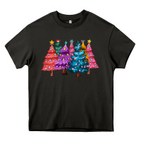 Asphalt christmas trees and lights Heavy Core Tee - MaliasSmallBusiness