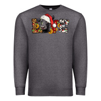 Charcoal Heather love christmas black angus Premium Sweatshirt - LillyAllenDesigns