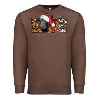 Chestnut love christmas black angus Premium Sweatshirt - LillyAllenDesigns