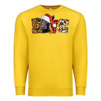 Lemon love christmas black angus Premium Sweatshirt - LillyAllenDesigns