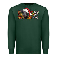 Sports Green love christmas black angus Premium Sweatshirt - LillyAllenDesigns