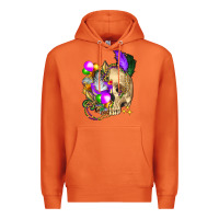 Carrot mardi gras skull Premium Hoodie - FaDigitalArtStudio