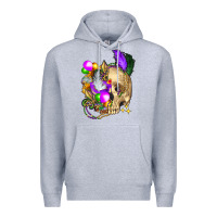 Mardi Gras Skull Premium Hoodie | Teevron