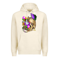 Tofu mardi gras skull Premium Hoodie - FaDigitalArtStudio