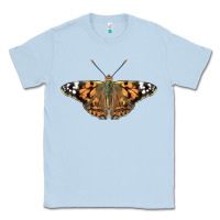 Dusty Blue Painted Lady Classic Tee - LillyAllenDesigns