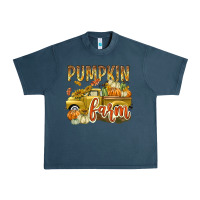 Pumpkin Farm With Truck Urban Heavy Tee | Teevron