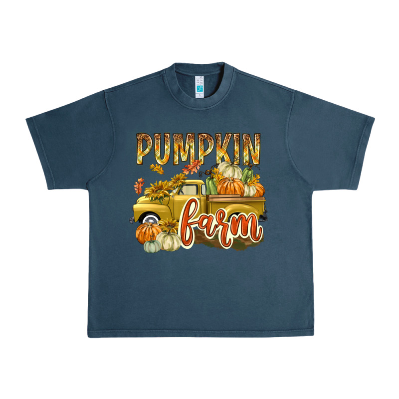 Pumpkin Farm With Truck Urban Heavy Tee by texasbilliewilder | Teevron