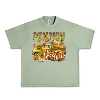 Oil Green Pumpkin farm with truck Urban Heavy Tee - texasbilliewilder
