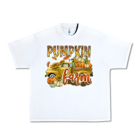 White Pumpkin farm with truck Urban Heavy Tee - texasbilliewilder
