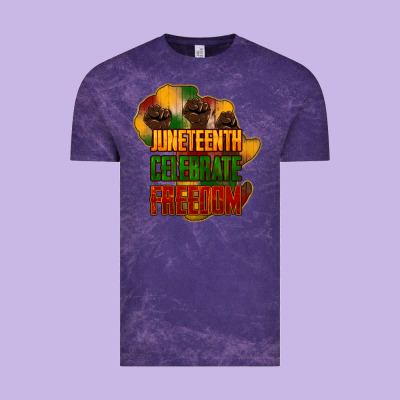 Juneteenth Celebrate Freedom Vintage Tee Designed By Nancycooperartshop