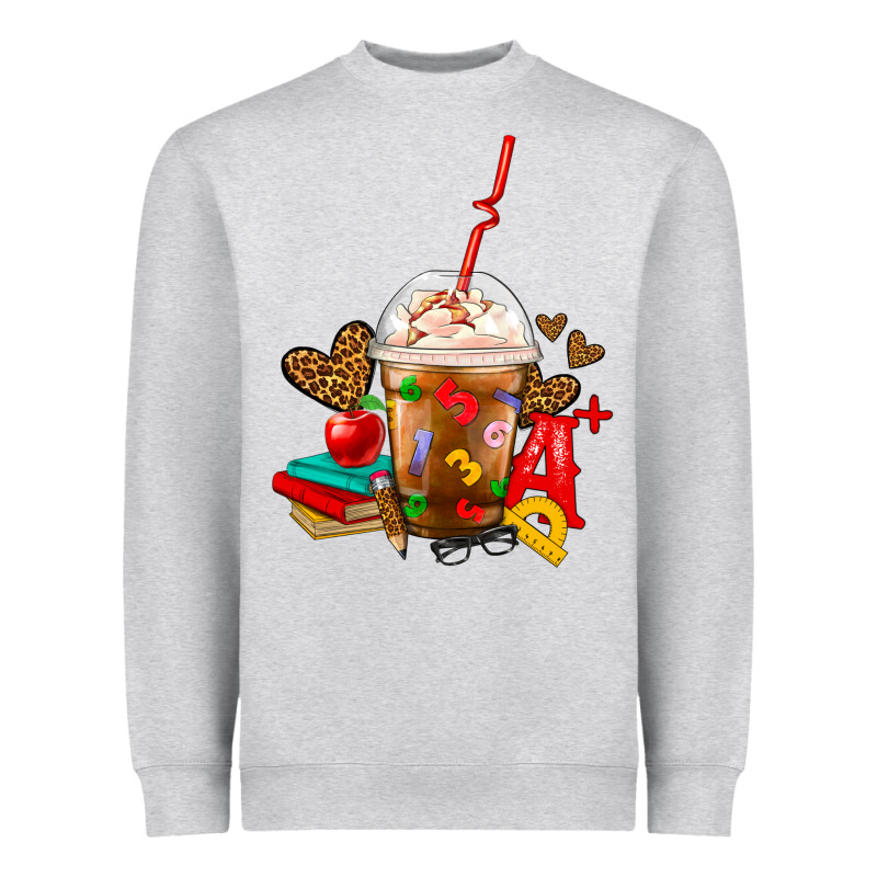 Teacher Frappe Coffee Heavyweight Sweatshirt by FaDigitalArtStudio | Teevron