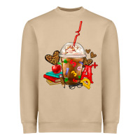 Mushroom teacher frappe coffee Heavyweight Sweatshirt - FaDigitalArtStudio