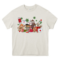 Cream nurse coffee cups Heavy Core Tee - MaliasSmallBusiness