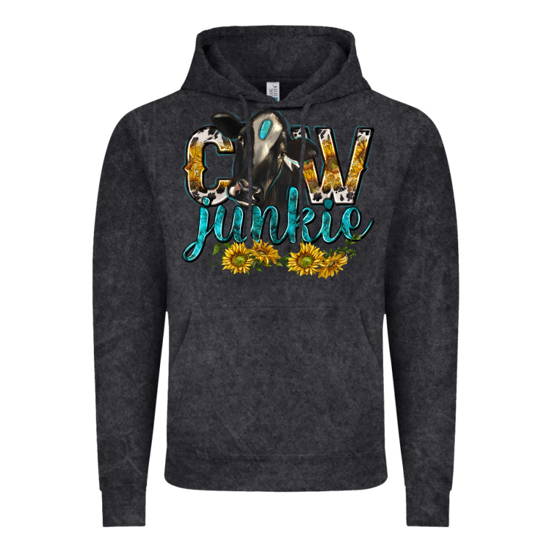 Cow Junkie With Cow Vintage Hoodie by texasbilliewilder | Teevron