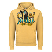 Vintage Mustard Cow Junkie with Cow Vintage Hoodie - texasbilliewilder