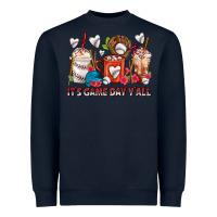 Navy It's Game Day Y'all Baseball Coffee Cups Heavyweight Sweatshirt - FaDigitalArtStudio