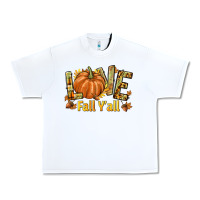 White Love Fall Y'all Urban Heavy Tee - texasbilliewilder