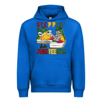 Cobalt steppin' into juneteenth Urban Hoodie - BarkalooDesign