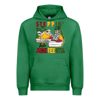 Emerald steppin' into juneteenth Urban Hoodie - BarkalooDesign