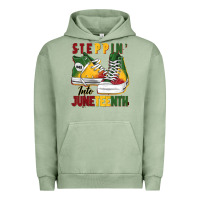 Pigment Oil Green steppin' into juneteenth Urban Hoodie - BarkalooDesign
