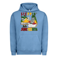 Pigment Pebble Blue steppin' into juneteenth Urban Hoodie - BarkalooDesign