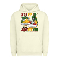 Pigment Pistachio steppin' into juneteenth Urban Hoodie - BarkalooDesign