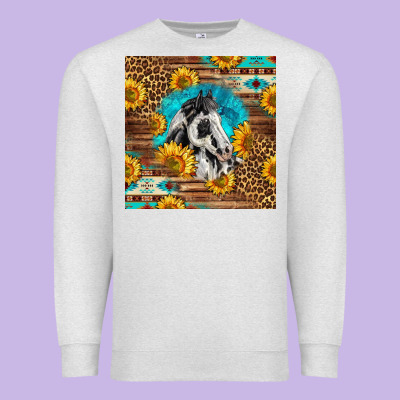 Western Paint Horse Premium Sweatshirt Designed By Lillyallendesigns