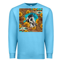 Ocean Blue western paint horse Premium Sweatshirt - LillyAllenDesigns