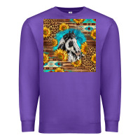 Purple western paint horse Premium Sweatshirt - LillyAllenDesigns