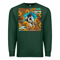 Sports Green western paint horse Premium Sweatshirt - LillyAllenDesigns