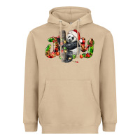 Mushroom panda joy christmas Heavyweight Hoodie - LillyAllenDesigns