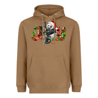 Toasted Coconut panda joy christmas Heavyweight Hoodie - LillyAllenDesigns