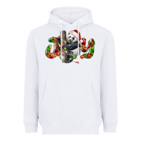 White panda joy christmas Heavyweight Hoodie - LillyAllenDesigns
