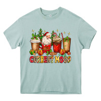 Arona Christmas Santa coffee cups current mood Heavy Core Tee - MaliasSmallBusiness