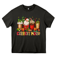 Asphalt Christmas Santa coffee cups current mood Heavy Core Tee - MaliasSmallBusiness