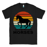 Black Just A Girl Who Loves Horses Classic Tee - Bettercallsaul