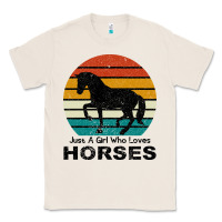 Natural Just A Girl Who Loves Horses Classic Tee - Bettercallsaul
