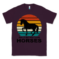 Plum Just A Girl Who Loves Horses Classic Tee - Bettercallsaul