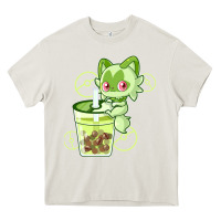 Cream sprigatito matcha bubble classic . Heavy Core Tee - tuanDangUi