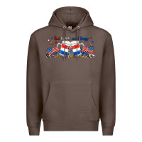 Coffee red white and boozy libbey glass Premium Hoodie - RanaPortraitStore