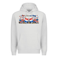 Dove Grey red white and boozy libbey glass Premium Hoodie - RanaPortraitStore